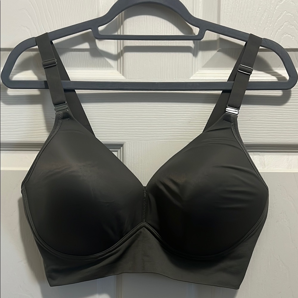 Warner's Olive Green Wire Free Bra with Adjustable Straps